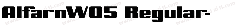 AlfarnW05 Regular字体转换